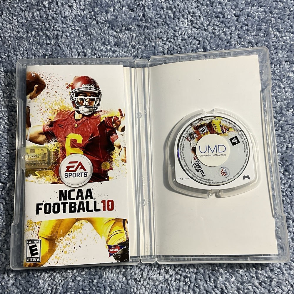 NCAA Football 10 (Sony PSP, 2009) Complete W/ Manual Playstation Portable - Picture 3 of 5